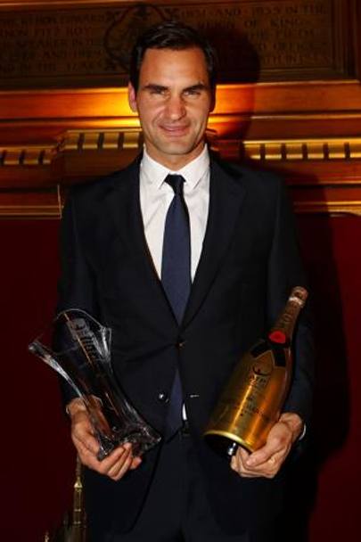 Per il 16° anno Federer è premiato come favorito dai fan